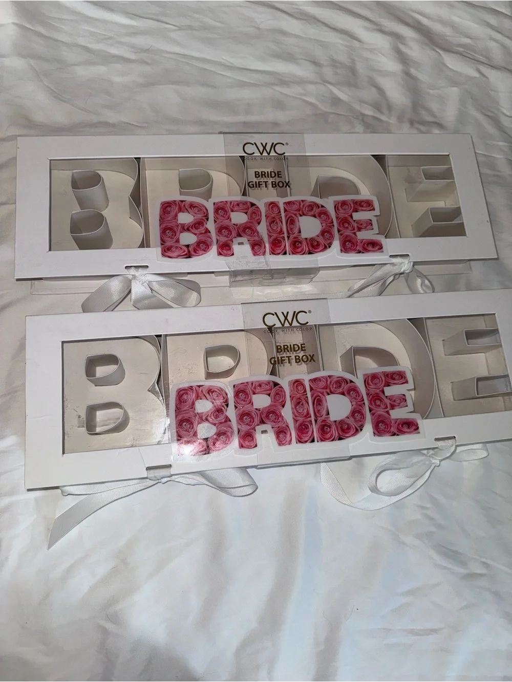 NWT CWC BRIDE Rose Gift Box Bridal Shower Bachelorette